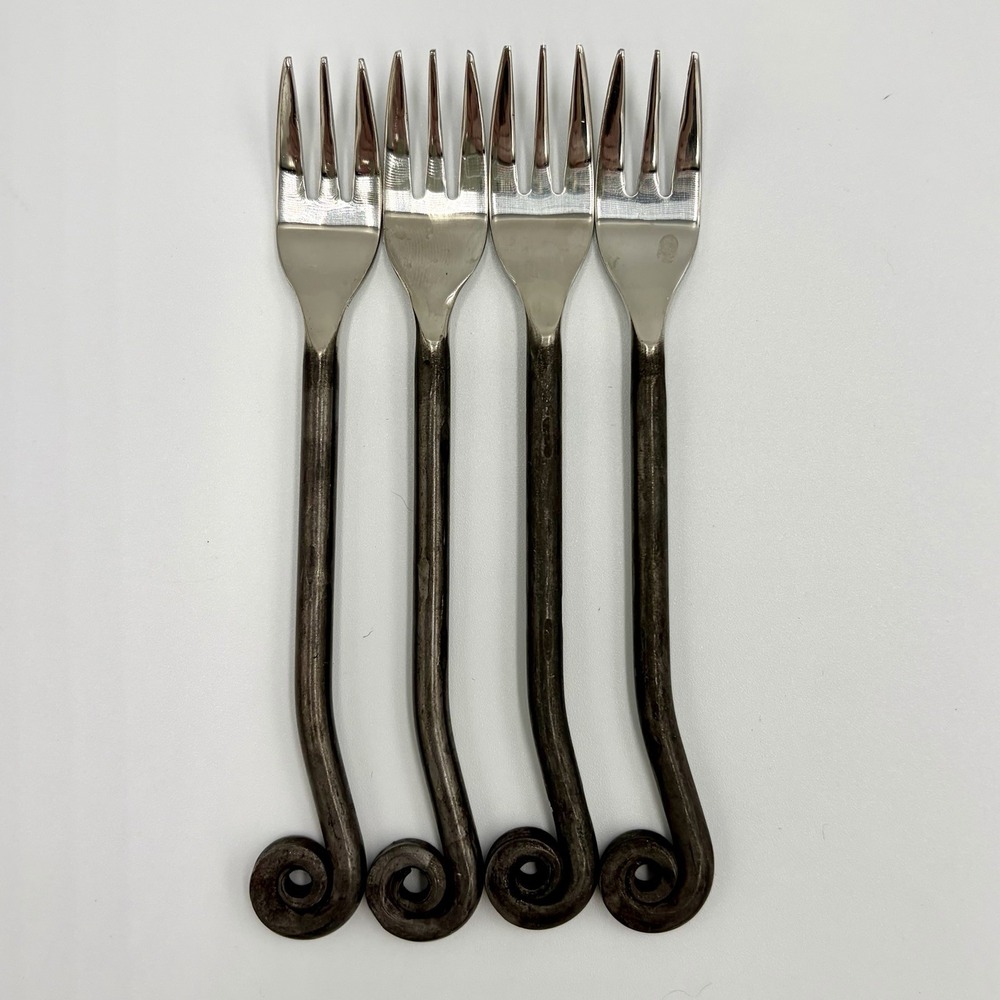 Gourmet Settings (GS) TREBLE CLEF 18/10 Stainless Steel Cocktail Forks SET OF 4